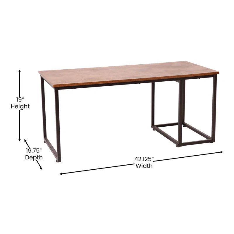 Flash Furniture 2 Piece Modern Nesting Coffee Table Set with Storage Drawer and Sled Base Metal Frames