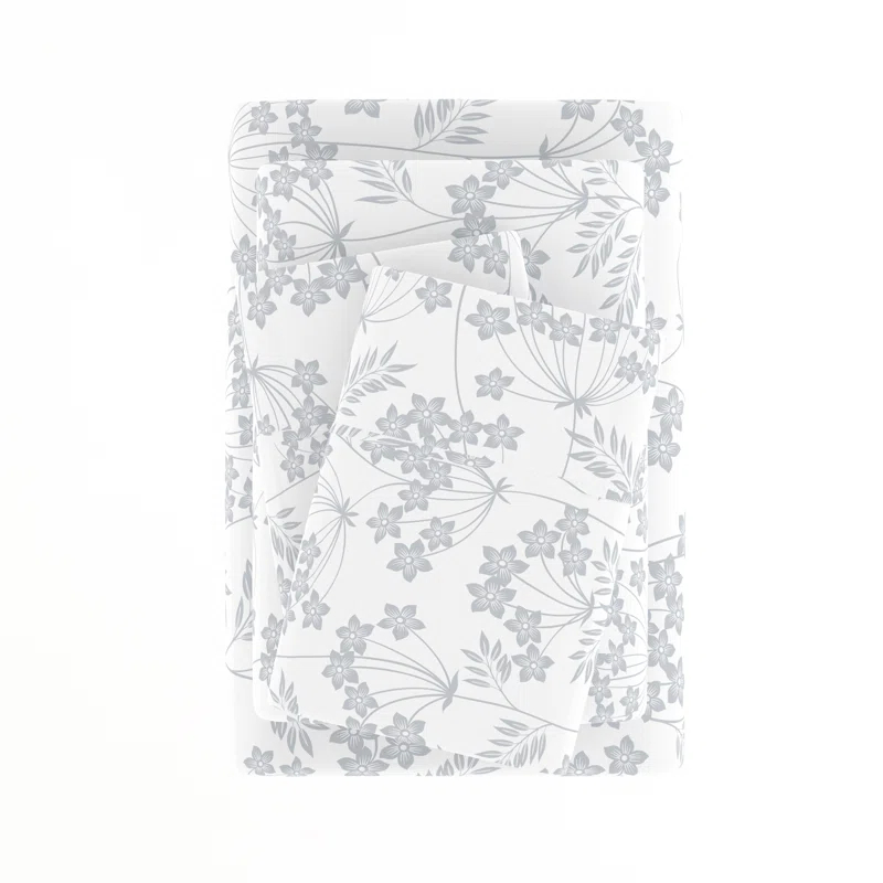 Chantilly Floral Pattern Microfiber Sheet Set