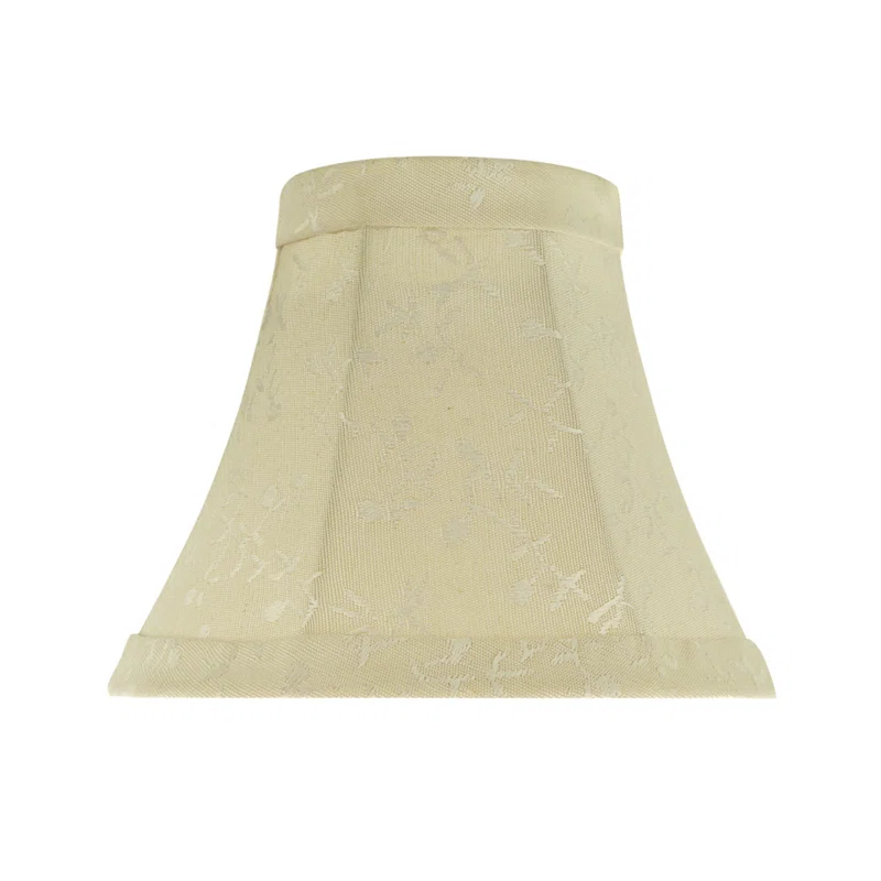 Aspen Creative Corporation 5'' H Jacquard Textured Fabric Bell Lamp Shade (Set of 9)