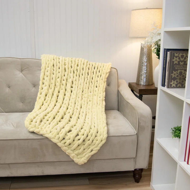 Donna Sharp Chenille Knitted Chenille Throw