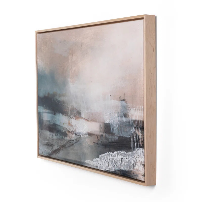 Natural Maple Floater Canvas Wall Art by Dan Hobday