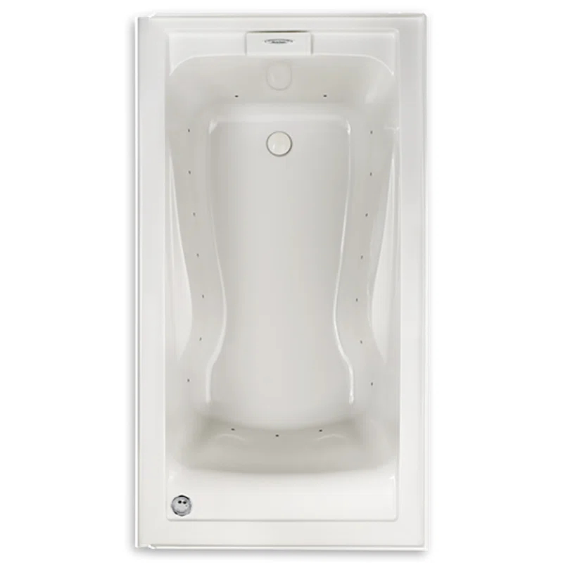 American Standard 2425VC-LHO.020 Evolution 60'' x 32'' Drop-In Soaking Fiberglass Bathtub