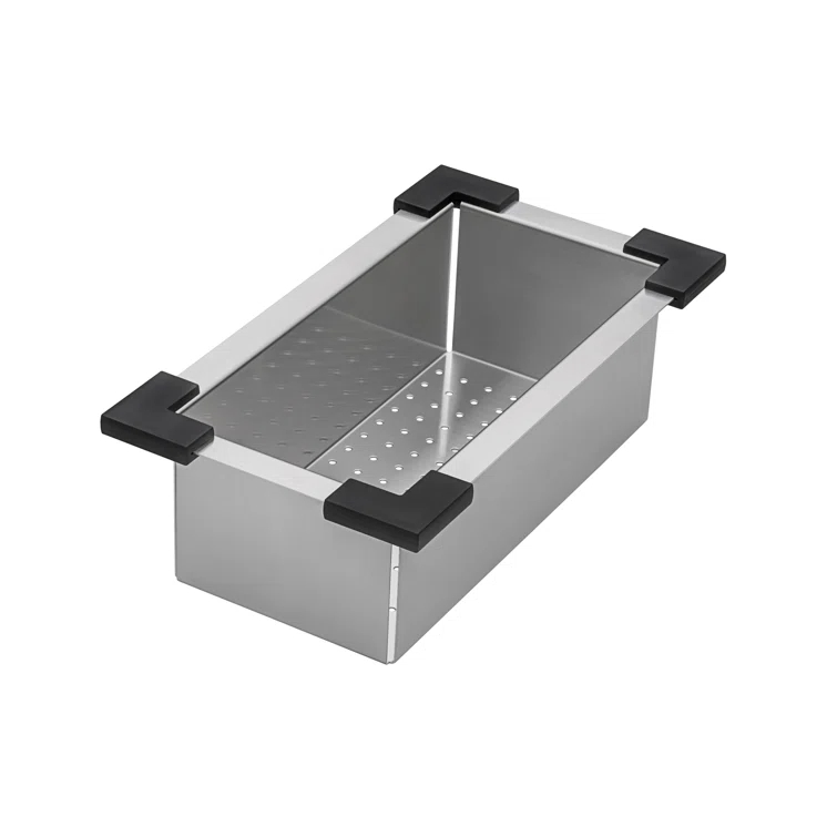 Ruvati Ruvati Workstation Sink Replacement Colander 17 inch Stainless Steel with Plastic Corners