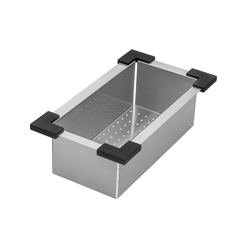 Ruvati Ruvati Workstation Sink Replacement Colander 17 inch Stainless Steel with Plastic Corners