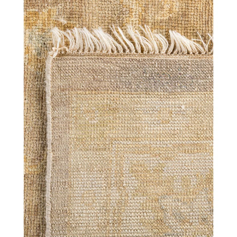 Oushak One-of-a-Kind Hand-Knotted Area Rug - Beige, 8' 3" x 10' 4"