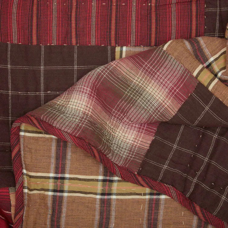 VHC Brands Wyatt Rustic Cotton Patchwork Quilt Set