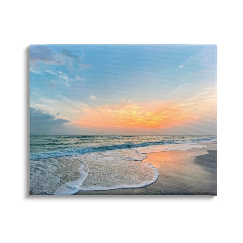 Stupell Industries " Layered Beach Foam Sunrise " by Mary Lou Photography
