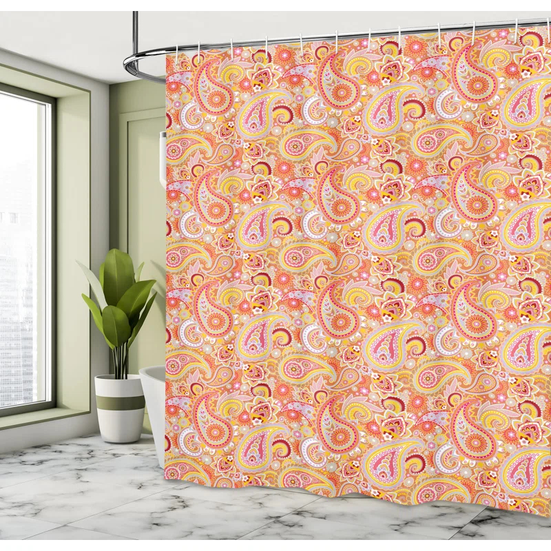 Ambesonne Shower Curtain with Hooks Included