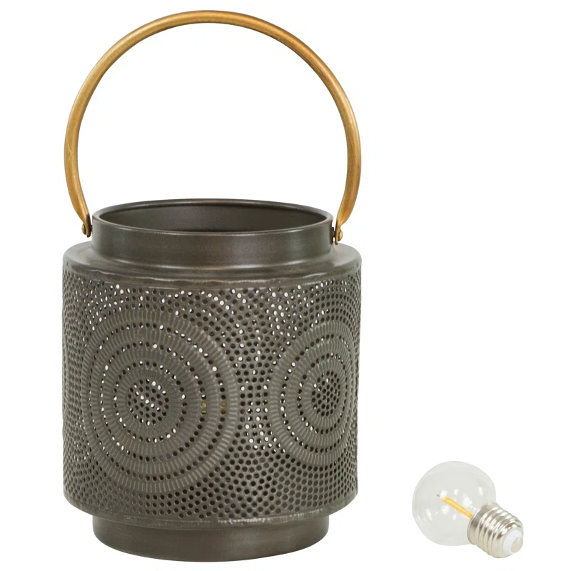 Julissa Round Outdoor Modern Lantern with Bulb