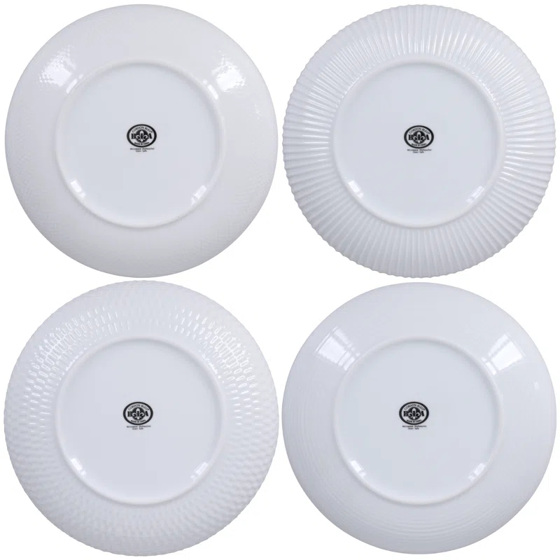 BIA Cordon Bleu BIA Cordon Bleu Assorted Textured Porcelain 48 oz Dinner Bowls (Set of 4)