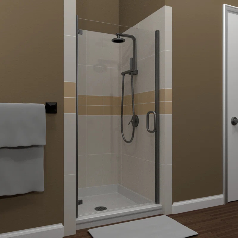 Arizona Shower Door MP30X66BNCL MP 30" W x 67" H Hinged Semi-Frameless Shower Door