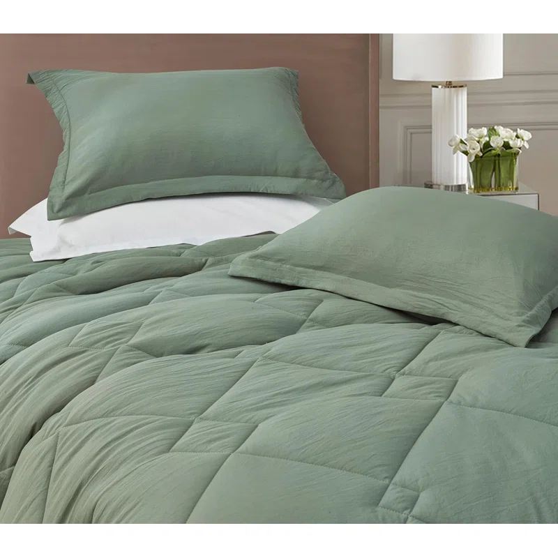 Chezmoi Collection Logan Solid Comforter Set