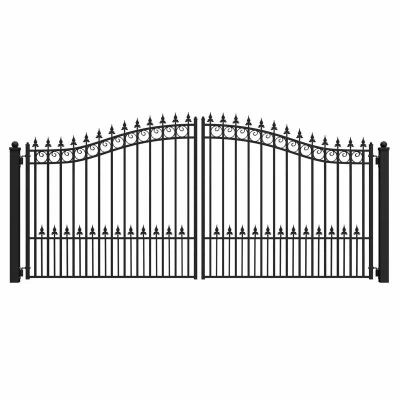 ALEKO Steel Dual Swing Driveway Gate - PRAGUE Style