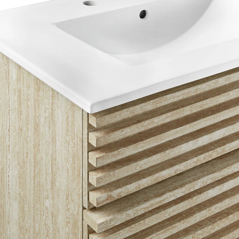 Modway Render 30" Bathroom Vanity With Sink In White