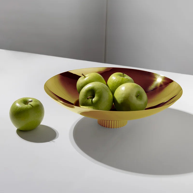 ANNA New York ANNA New York Striations Stainless Steel Fruit Bowl