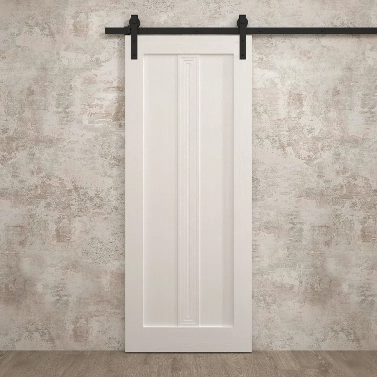 SARTODOORS Modern Barn Door | Ego 5006 | Rail Track Heavy Hardware Set | Solid Panel Interior Doors (Set of 2)