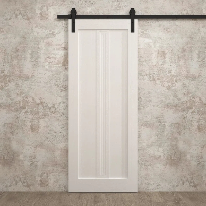 SARTODOORS Modern Barn Door | Ego 5006 | Rail Track Heavy Hardware Set | Solid Panel Interior Doors (Set of 2)