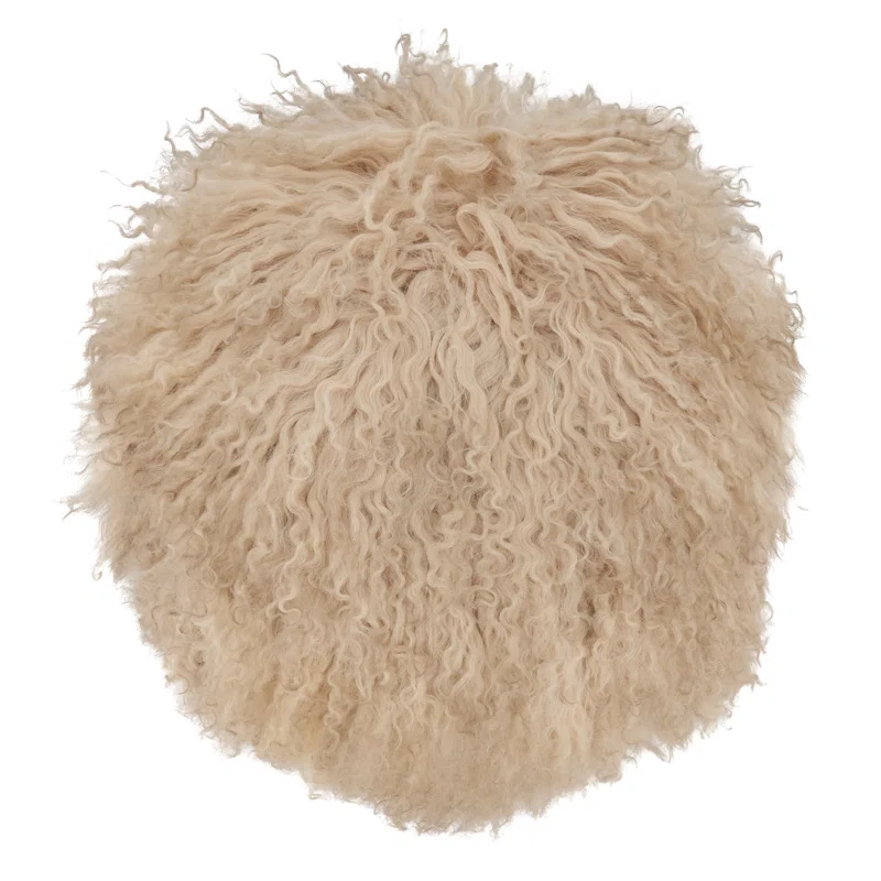 Saro Mongolian Lamb Pillows Throw Pillow