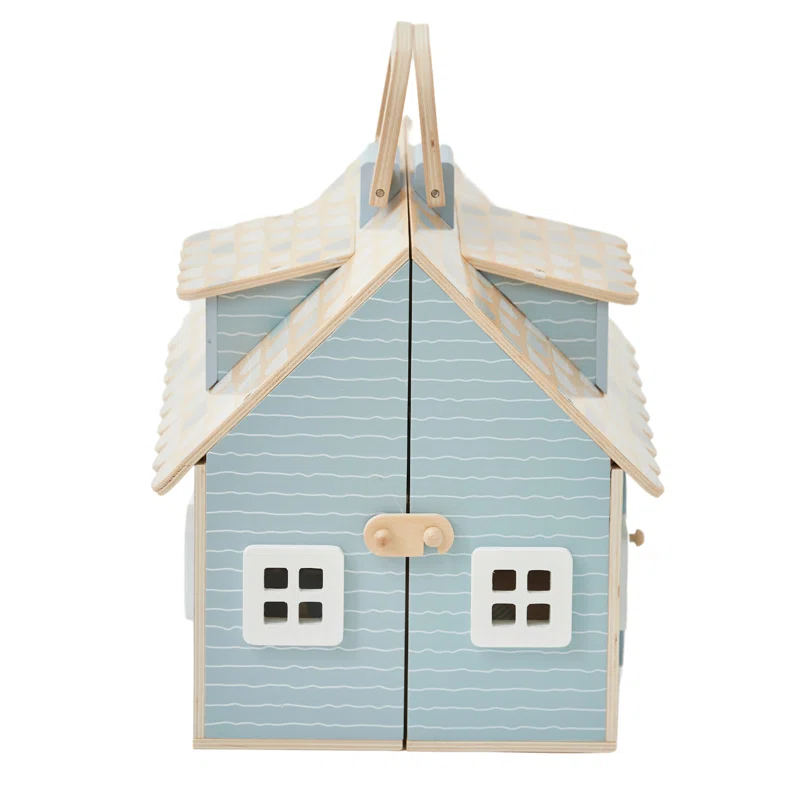 Teamson Kids Olivia's Little World Quaint Portable Doll Cottage + Accessories for 3.5" Dolls