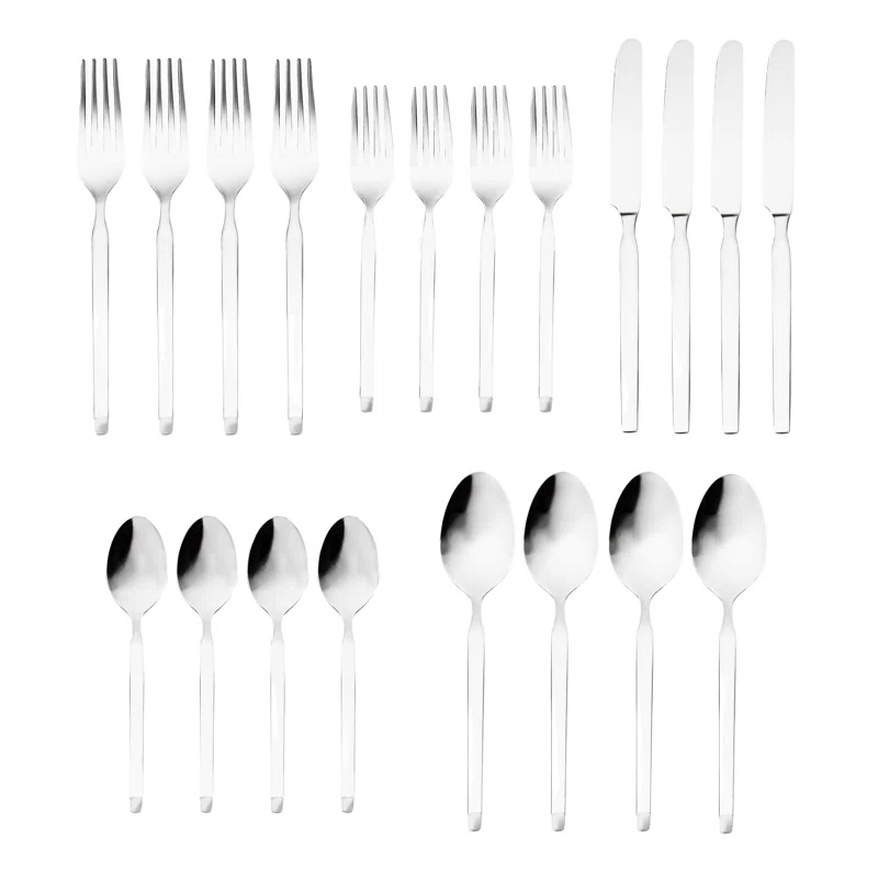 Wayfair Samples Alexis 18/10 Stainless Steel 20 Piece Flatware Set, Service For 4 & Reviews | Wayfair