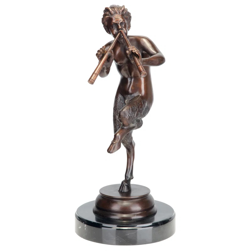 Design Toscano Pan, Greek God of the Forest Bronze Statue