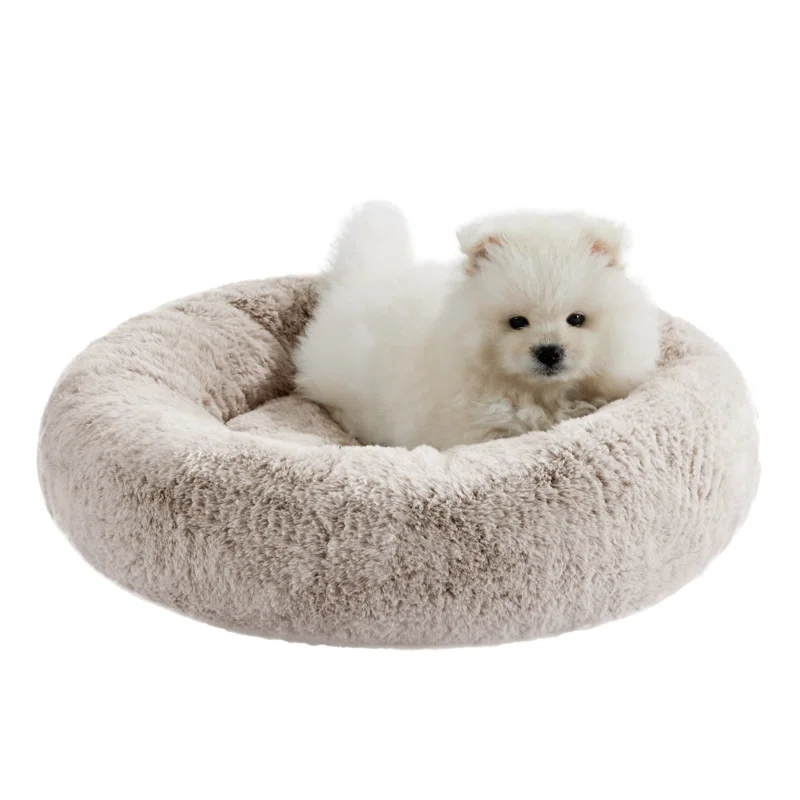 Best Friends By Sheri Best Friends by Sheri SnuggleSoft Faux Fur Memory Foam Calming Donut Bed