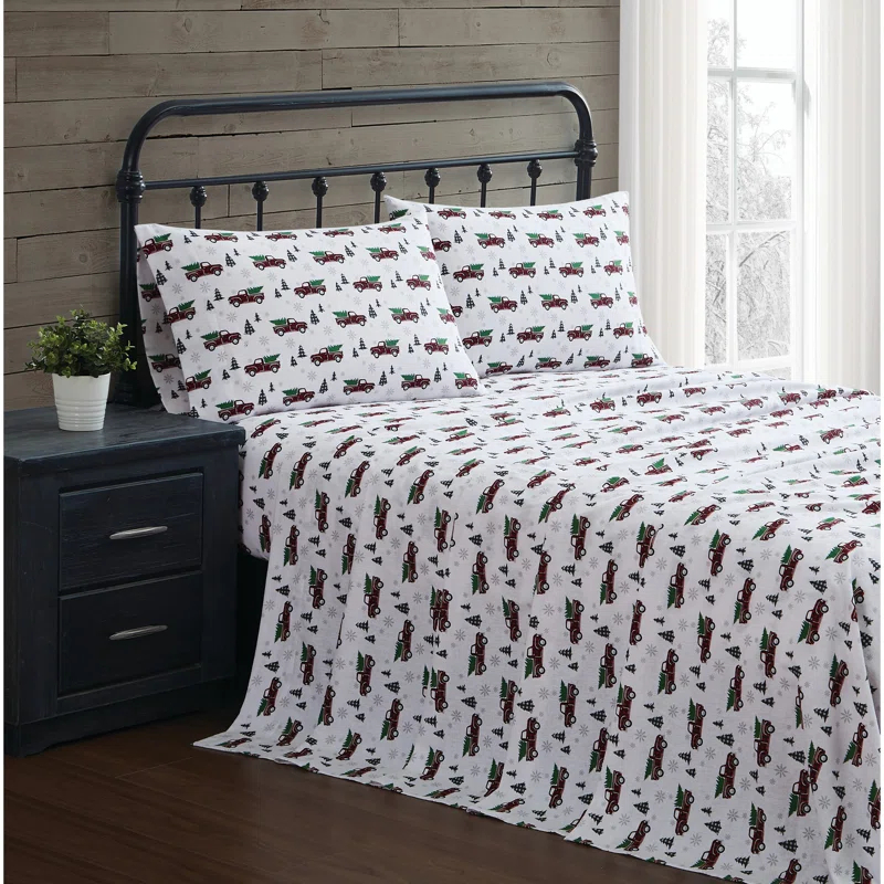 Truly Soft Holiday Novelty 100% Cotton Standard Sheet Set