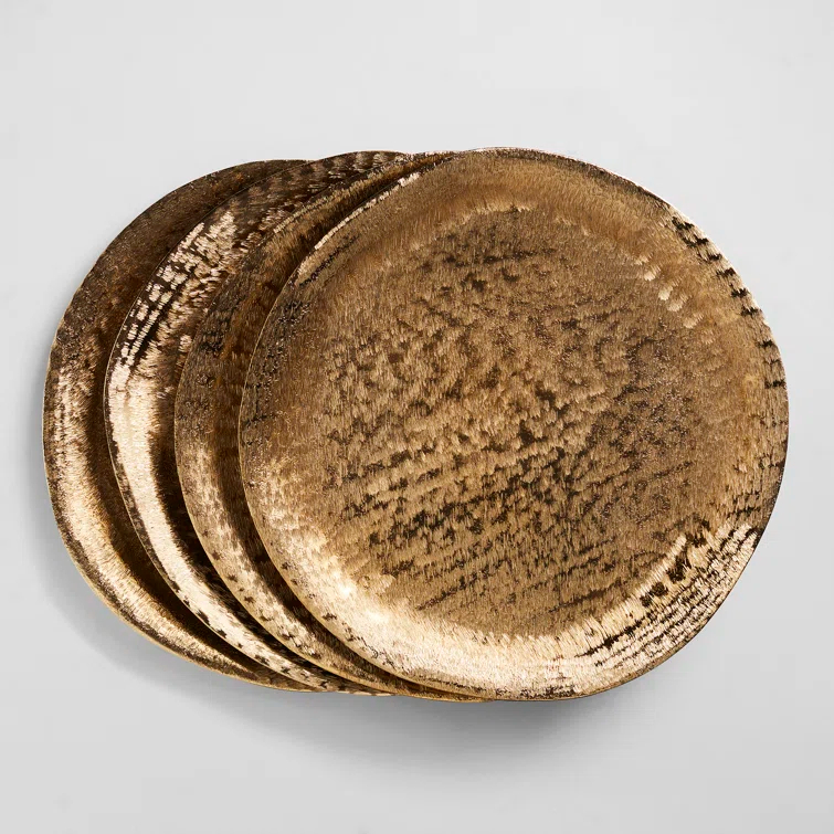 Zadia Brushed Metal Charger Plate (Set of 4)