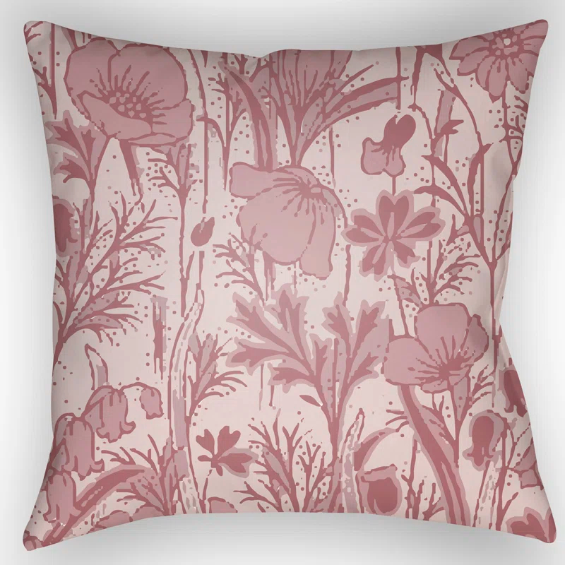 Livabliss Chinoiserie Floral Floral Indoor/Outdoor Throw Pillow