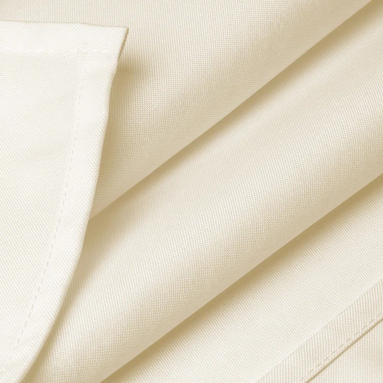 Lann's Linens Solid Color Polyester Fitted Rectangular Tablecloth