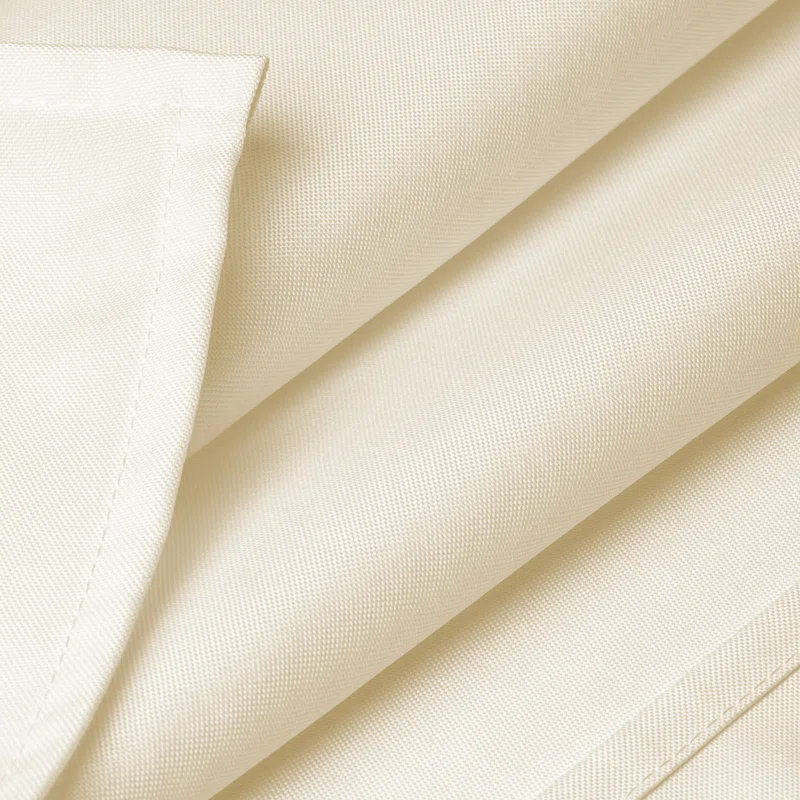 Lann's Linens Solid Color Polyester Fitted Rectangular Tablecloth