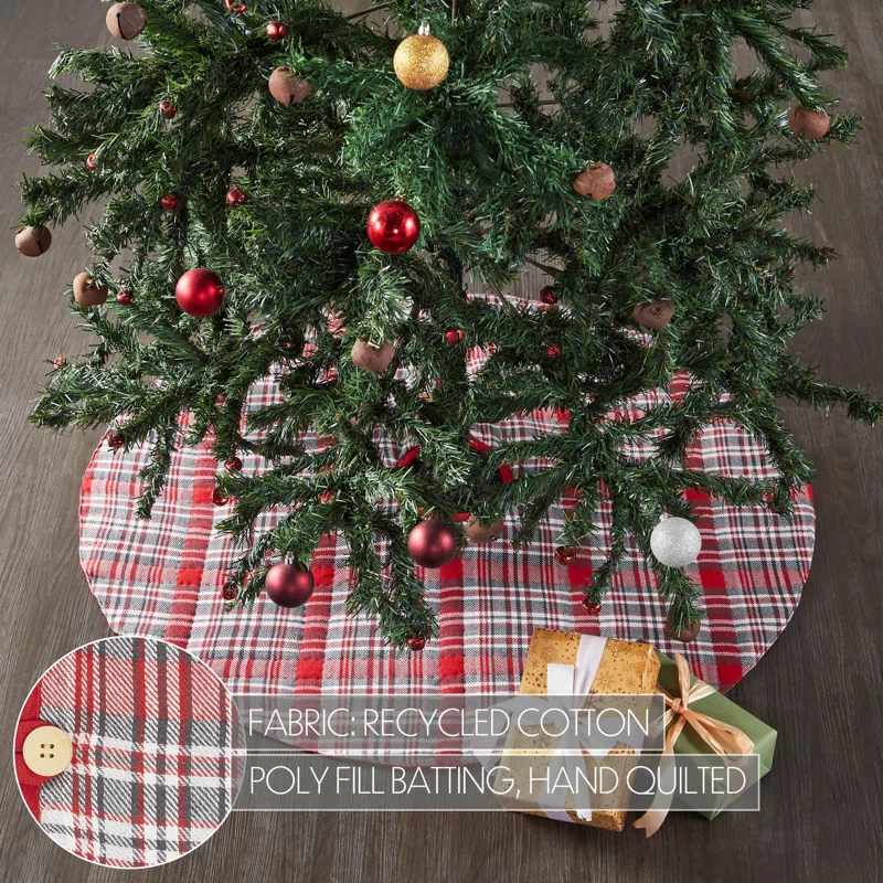 Plaid Cotton Tree Skirt