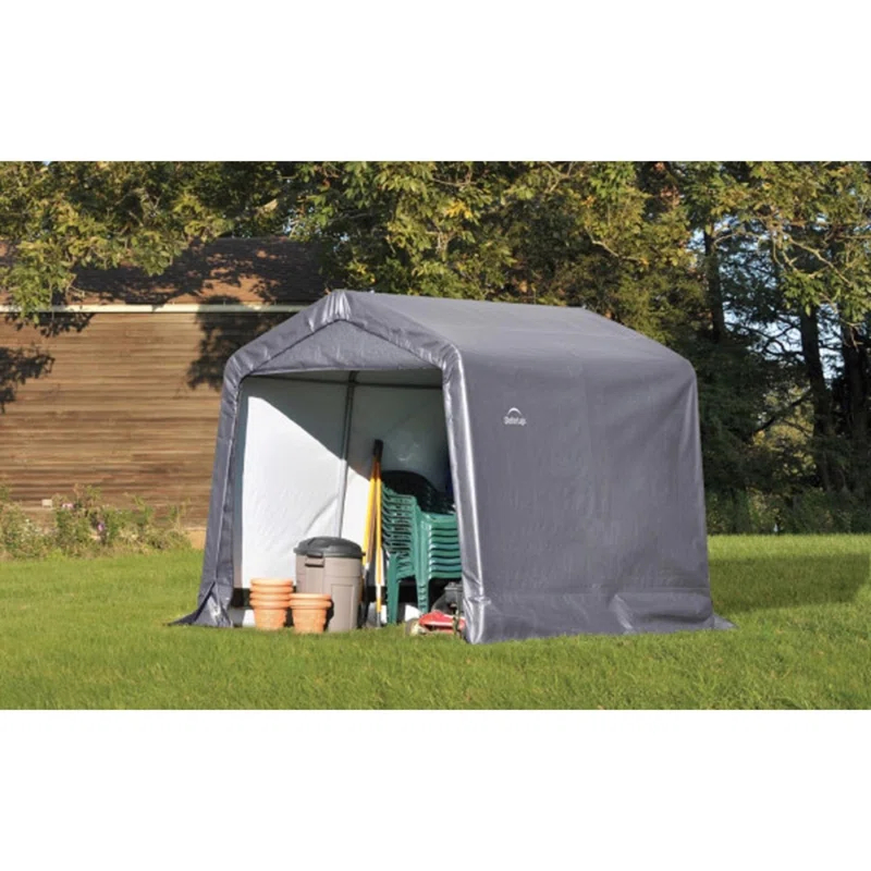 ShelterLogic ShelterLogic Shed-in-a-Box 8 x 8 x 8 ft Peak Gray