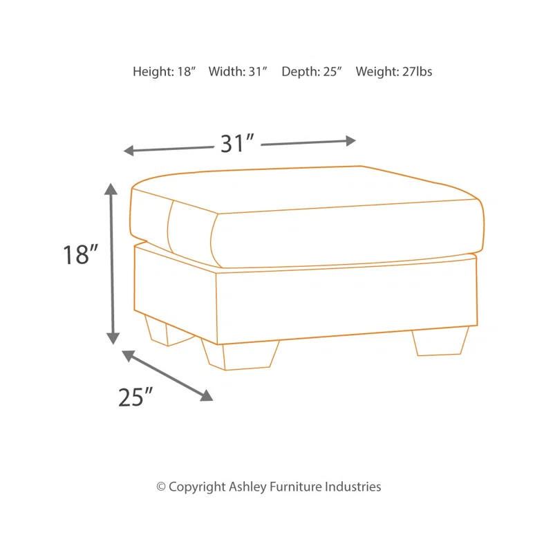 Hokku Designs Darcy Ottoman