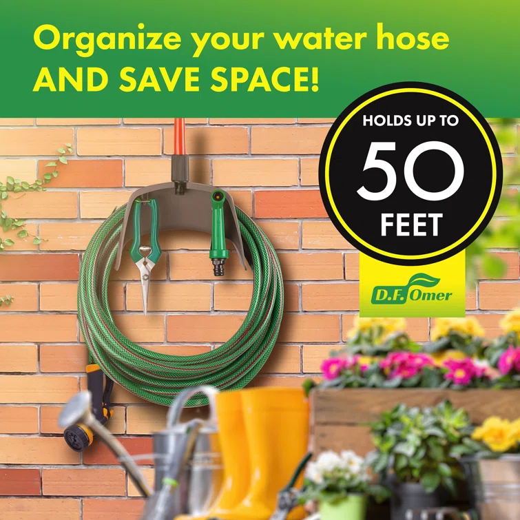 D.F. Omer Plastic Wall Hose Holder