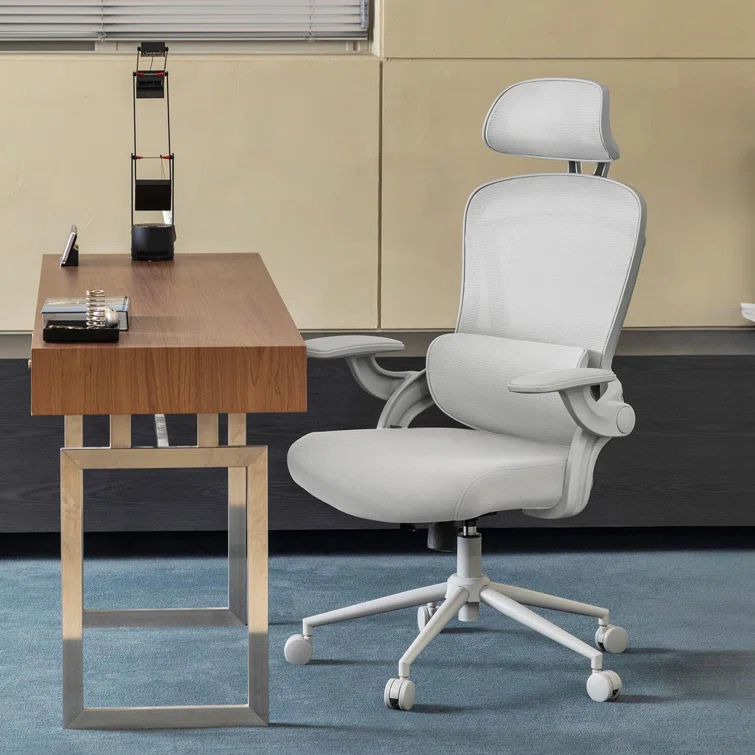 Nouhaus Inc Nouhaus Ergonomic Office Chair High Back Adjustable Lumbar Support Headrest and Armrest, Comfy Desk Chairs Swivel Computer Gaming Chair Tilt Function