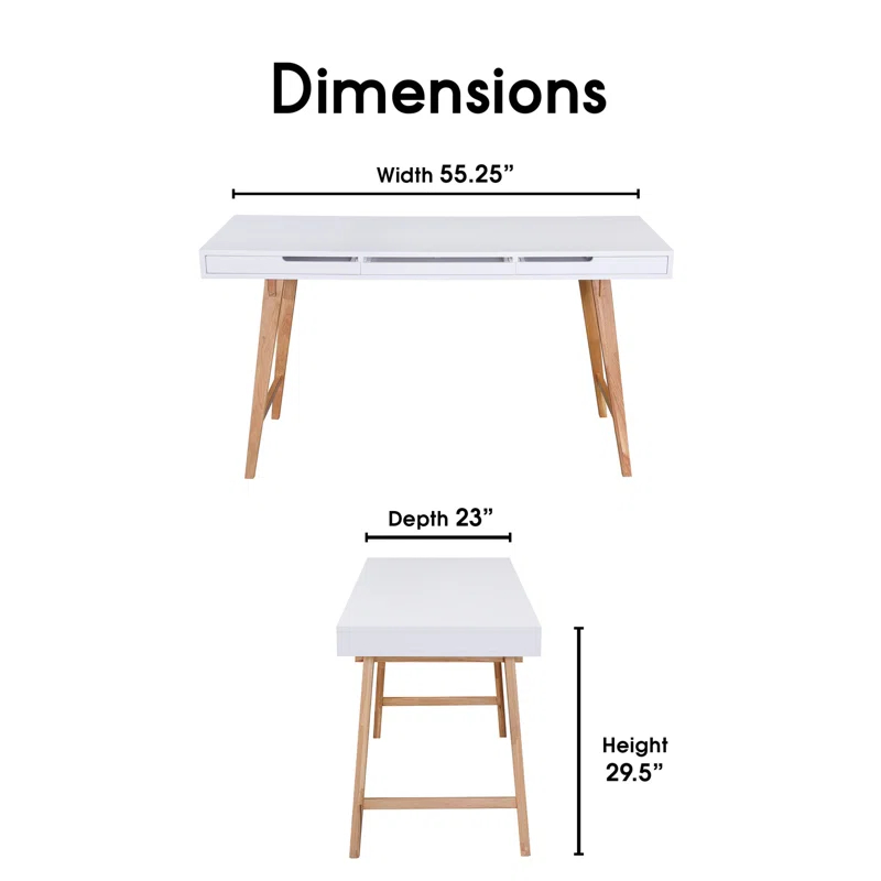 Elle Decor Elle Decor Giselle Midcentury Modern Computer Desk