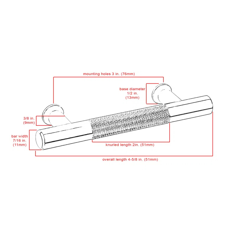 CKP Linear 3" Center to Center Bar Pull