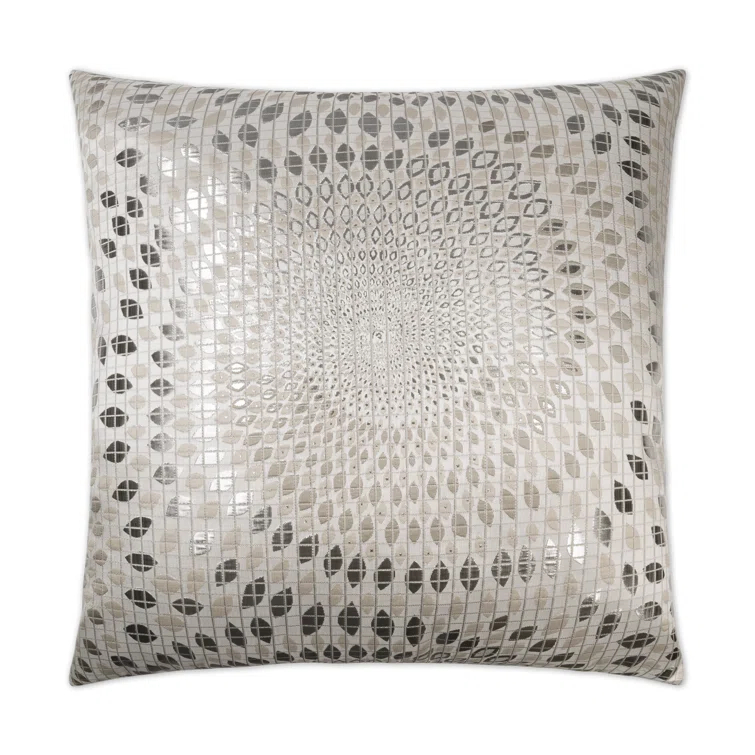 D.V. Kap Whirl Geometric Reversible Throw Pillow