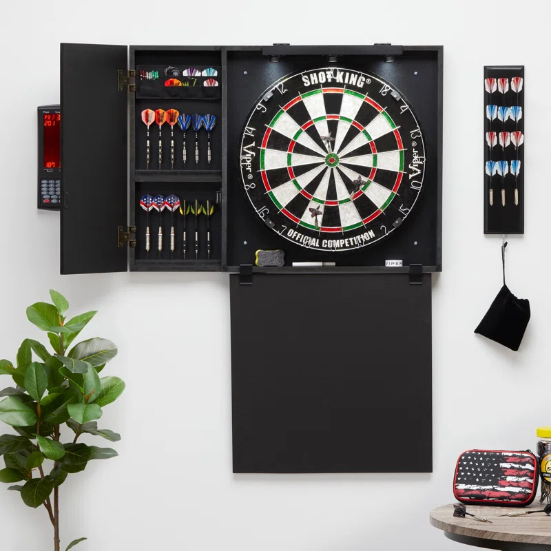 Viper Viper Steadfast Bristle Dartboard and Backboard Set with Darts