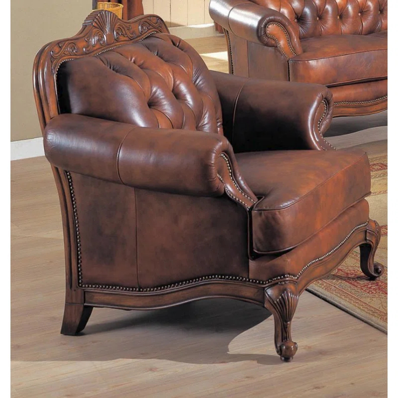 Andrew Home Studio Daosta Leather Armchair