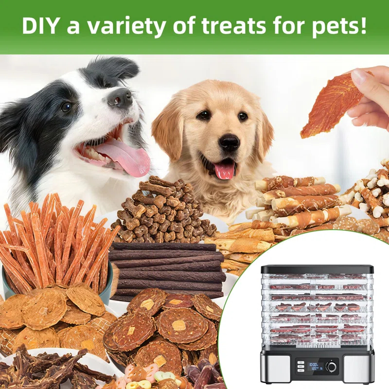 MASTER CRAFT WINDOW AND DOOR Food Dehydrator Machine Dryer For Jerky: Stainless Steel Dehydrater For Fruit Herb - Digital Food Drier For Meat Beef Dehydration
