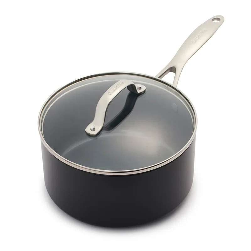 GreenPan Valencia Pro Healthy Ceramic Nonstick 2qt Saucepan With Lid