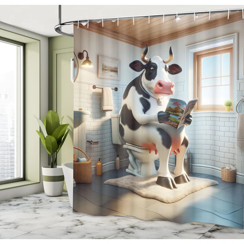 Ambesonne Shower Curtain with Hooks Included