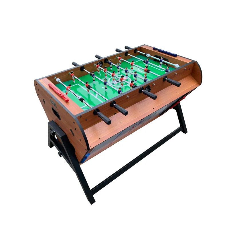 KICK Foosball Tables KICK Triplex 55″ Telescopic Rods 3-in-1 Swivel Multi Game Table Set for Game Room, Friends & Family