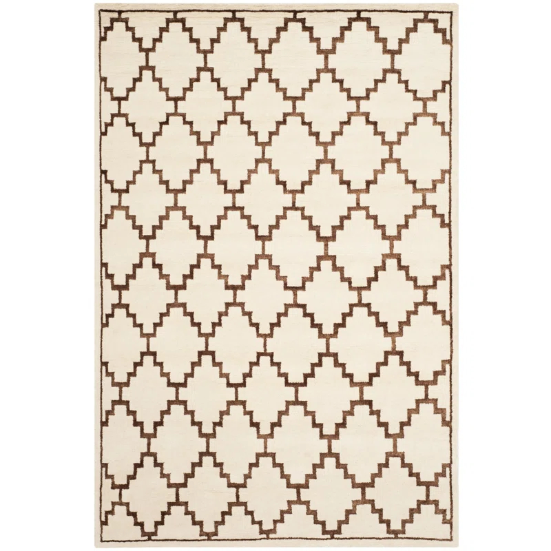 Safavieh Mosaic Hand Knotted Wool And Viscose Geometric Rug