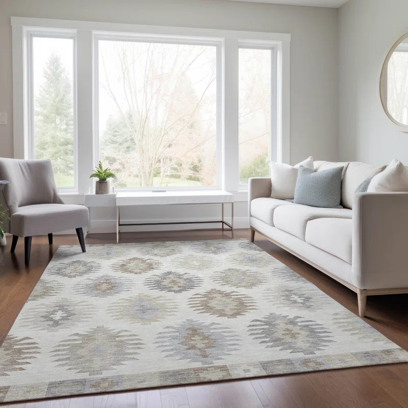 Chayden Washable Southwestern Indoor / Outdoor Rug