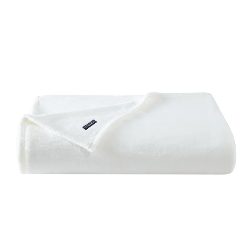 Nautica Nautica Solid Ultra Soft Plush Fleece Blanket