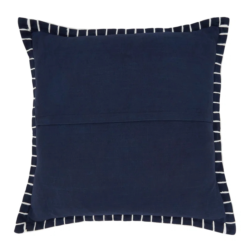Saro Persephone Collection Cotton Throw Pillow