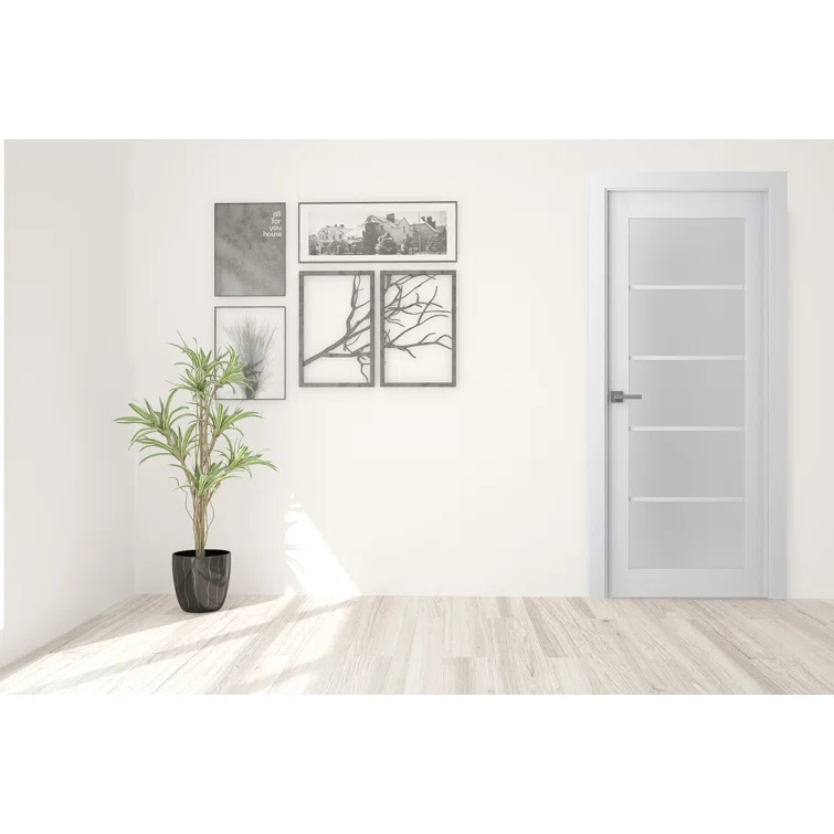 Belldinni Palladio 5-Lite DIY-Friednly Manufactured Wood and Glass Single Prehung Interior Door